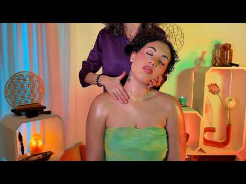 ASMR Persona Reale ✨ MASSAGGIO con BURRO SCIOGLI STRESS ✨ Risveglio Chakra ✨ Pulizia Energetica