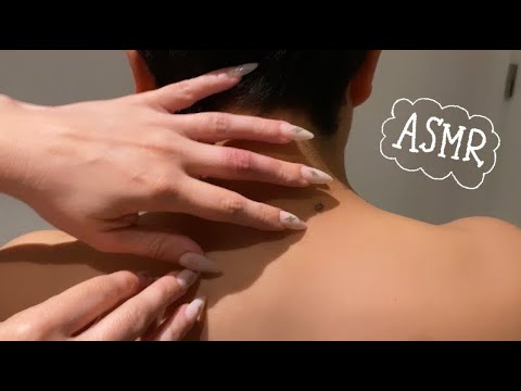 ASMR⚡️Relaxing nape scrathing and nail tapping! (LOFI)