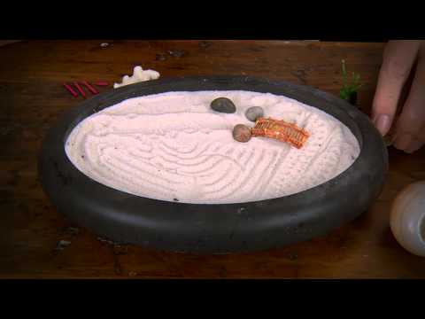 ASMR Creating a Mini Zen Garden