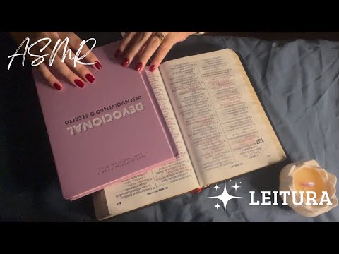 ASMR - LENDO ATÉ VOCÊ DORMIR (BÍBLIA E DEVOCIONAL)