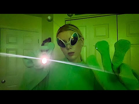 ASMR| Friendly Alien Inspects You 👽 *up close sounds/light triggers*