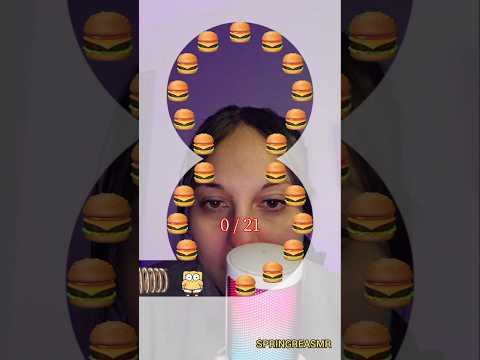 ASMR | Muuuitos 🍔 de siri 😋 #relax