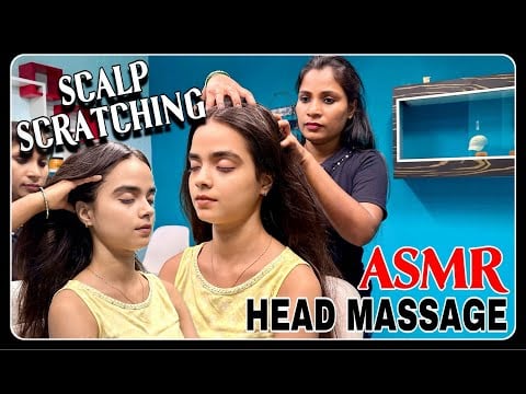 ASMR MESMERIZING SCALP SCRATCHING HEAD MASSAGE & ASMR FOR INSOMNIA PATIENTS | Indian Masseuse Rinki