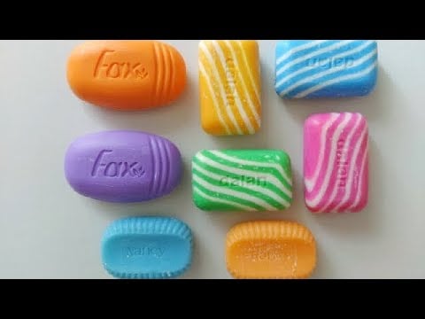Dry Soap carving ASMR/ Semi dry soap/relaxing sounds/ Satisfaction ASMR video/Cutting soap