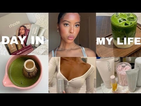 spend the day in my life | At home matcha, pr unboxing, beauty favs and haircare routine