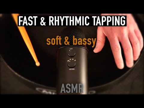 ASMR Fast & Rhythmic Tapping | Soft & Bassy | No Talking
