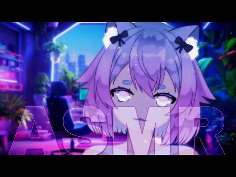 ASMR | Cozy Cat Girl Comforts You After Work | Ear Rubs, Gloves, Whispering