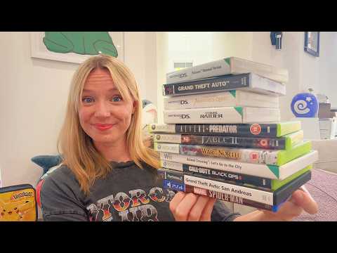 ASMR Games Case Tapping and Gum Chewing (Whispered)