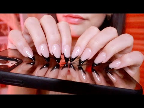 ASMR 100% Tapping & Scratching to make you SLEEPY 😴 ~ long nails, no talking