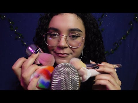ASMR- PINCEL NO MICROFONE