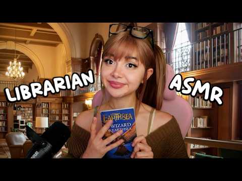 ASMR Librarian Roleplay (with typing and page turning)