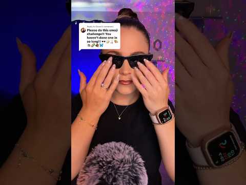 Emoji Challenge 🕶️📝🕯️🎨☕️🌈🪵🦋 #asmr #emojichallenge #asmrsounds #satisfying