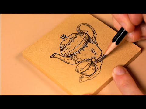 ✏️12탄__앤틱 그림을 듣다__ASMR 연필ㅣ팅글 고인물(No Talking)