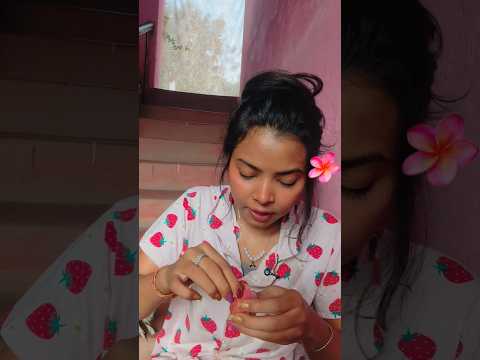 Tasting a fruit called litchi 😊
