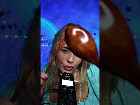 ASMR Colher com Furos vs Colher normal 🤤💤 #visualtingle #relax #mouthwhisper #asmrsounds
