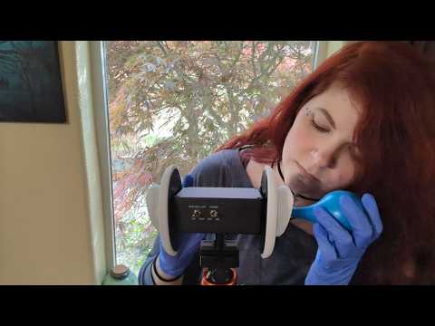 ASMR - Intense Ear Pressure - Air Bulb, Silicone Tools, Screwdriver - Gloves, Soft Spoken