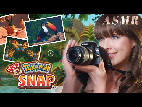 ASMR 📸 Let's Play Pokemon Snap! 🎮 ~ Cozy Whispered Gaming & Nintendo Switch Controller Clicks