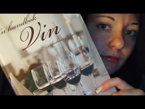 ASMR- Läser ur en bok om vin🍷på svenska