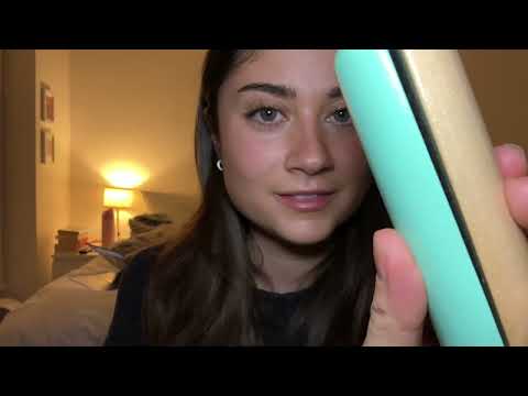 ASMR hair straightening🩷