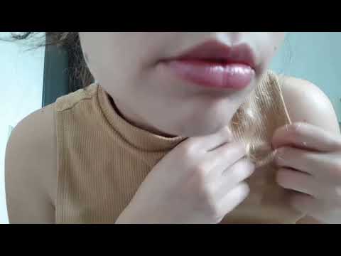 asmr scratching shirt