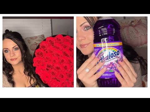 ASMR grocery haul + ROSE FOREVER COLLAB