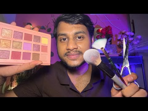 ASMR The Ultimate Glow-Up 💄✨ Skincare, Makeup & Haircut Personal Attention for Sleep 😴