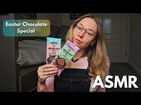 ASMR MrBeast feastables wrapper sounds for EASTER! 🐇🐇