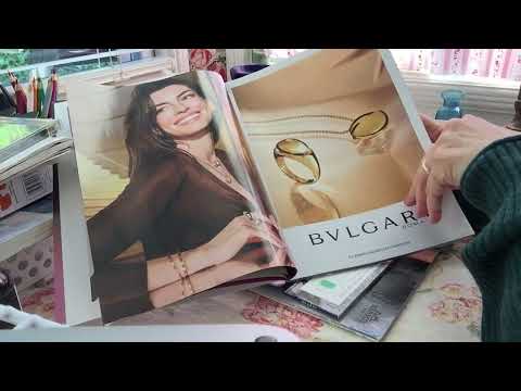Asmr page flip - Elle magazine & House Beautiful. Soft spoken comments