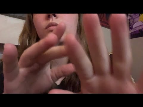 ASMR Relaxing Hand movements + Layered Mouth Sounds