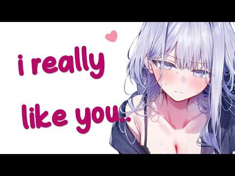"Hug me.." 💙 Your Cute Roommate Cuddles You to Sleep And Confesses Her Feelings.. [Tsundere] [F4M]