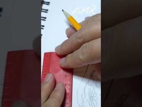 ASMR ruler and pencil sounds #asmrvideo  #asmr #asmrsounds