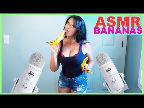 ASMR Eating Bananas and Yogurt I'm BACK!