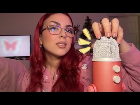 ASMR ☆ fast & aggressive bare mic scratching with MOUTH SOUNDS ✨