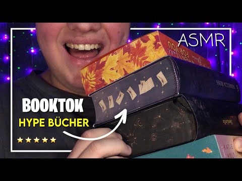 ASMR Meine liebsten Booktok Hype Bücher die ich euch empfehlen kann! 📚🤩 (Deutsch/German)
