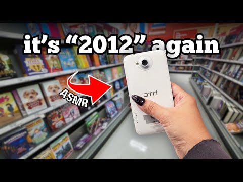 Public ASMR📱Tapping Nostalgia with Old Phone (12 Years Ago!)