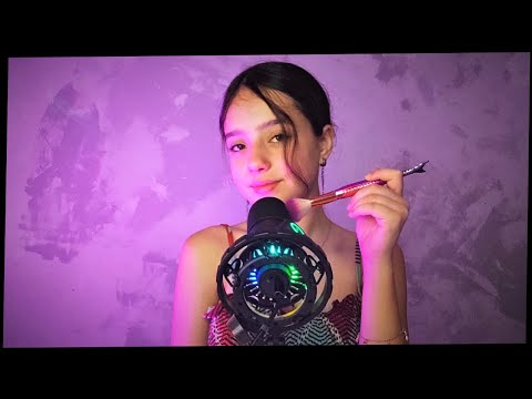 ASMR COVERSANDO COM VOCÊ ATÉ PEGAR NO SONO ! ( TAPPING -  PINCEL NA TELA ) Luiza Aro Top