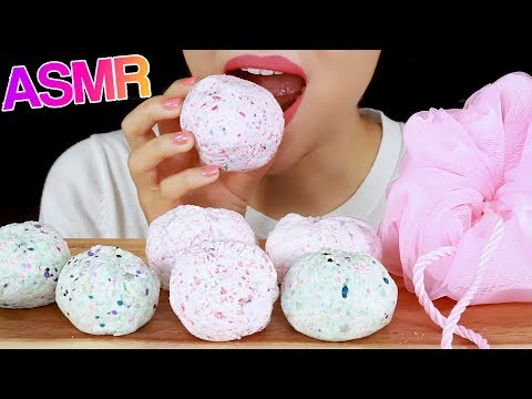 ASMR EDIBLE BATH BOMBS *FOAMY&POPPING* EATING SOUNDS *PRANK MUKBANG