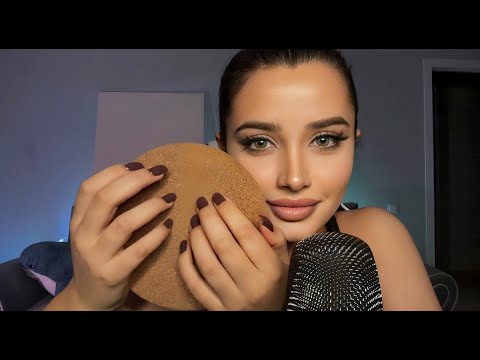 ASMR for deep sleep 😴🤎  (fluffy mic scratches, scalp massage, cork tapping)