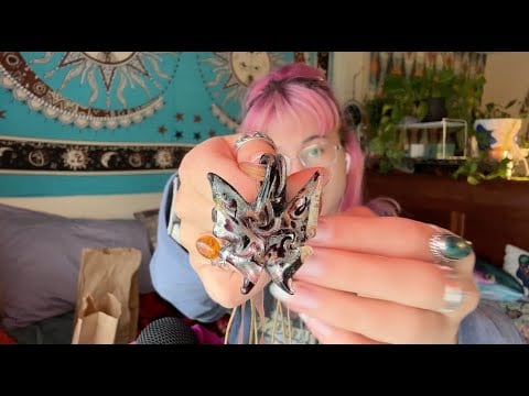 Asmr thrifted jewelry show and tell pt.1