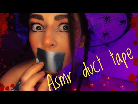 ASMR DUCT TAPE 🫶Happy Halloween❤️ #asmr #ducttape #halloween