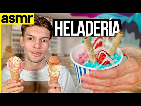 asmr roleplay para dormir tienda de helados - asmr español relajante