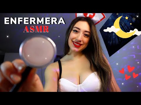 Tu ENFERMERA te CUIDA antes de DORMIR ❤️ ASMR MEDICO ROLEPLAY 🩺  ASMR en ESPAÑOL SOFTSPOKEN ✨
