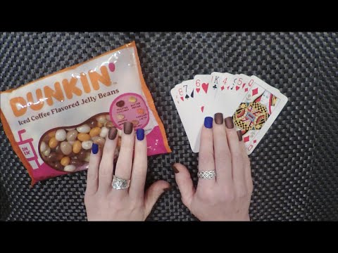 ASMR Jelly Bean Eating and Playing Solitaire Card Games | Whispered Ramble