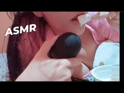 ASMR COMIENDO YOGURT CON EL DEDO | ASMR sin hablar | asmr lamiendo yogurt