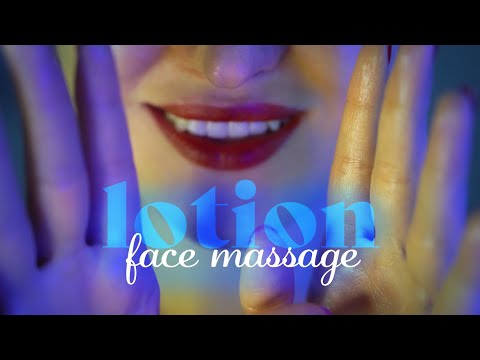 ASMR ~ Sleepy Face Massage ~ Lotion, Layered Sounds, Personal Attention, Closeup