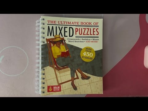 ASMR Tapping On The Ultimate Book Of Mixed Puzzles
