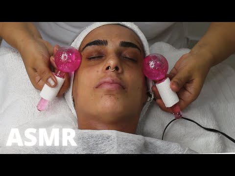 ASMR APLICADO | ESTETICISTA REAL CUIDANDO DO MEU ROSTO