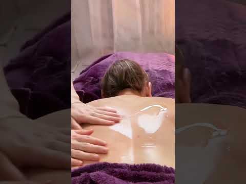 ASMR Relaxing Real Person Back Oil Massage POV #asmr #asmrmassage #massage