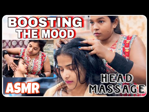 ASMR HEAD MASSAGE | Deep Relaxation Boosting The Mood | Indian Masseuse #satisfying #whispering