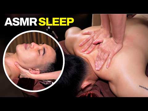 ASMR 😴 Sleep Massage with Oil, Hot Stones & Thai Therapy at Babylon Spa